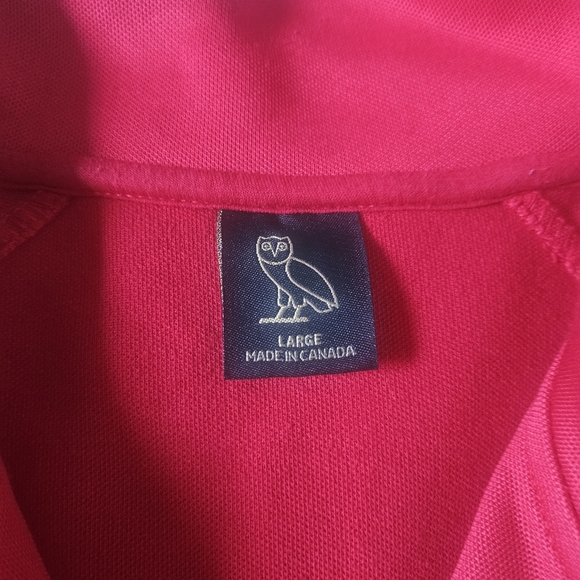 OLD - OVO Track Jacket Red Black White Athleisure Cotton Blend Large - Picture 3 of 8